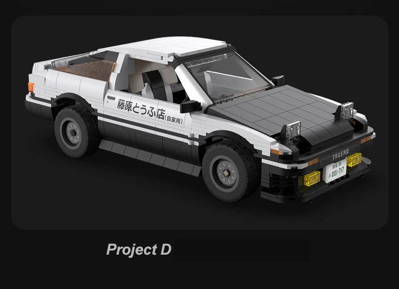 Ae86 Trueno® Initial D RC version | 1324 PCS MOC Building block car (RC version)