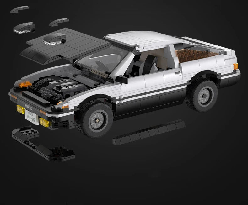 Ae86 Trueno® Initial D RC version | 1324 PCS MOC Building block car (RC version)