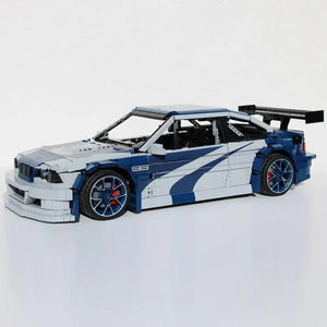 M3 E46 GTR® RC VERSION| 5178 PCS MOC Building block car (RC feature)