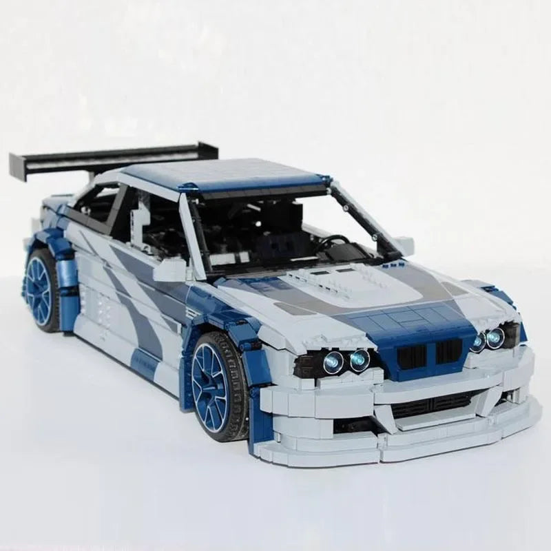 M3 E46 GTR® RC VERSION| 5178 PCS MOC Building block car (RC feature)