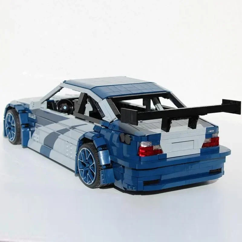 M3 E46 GTR® RC VERSION| 5178 PCS MOC Building block car (RC feature)